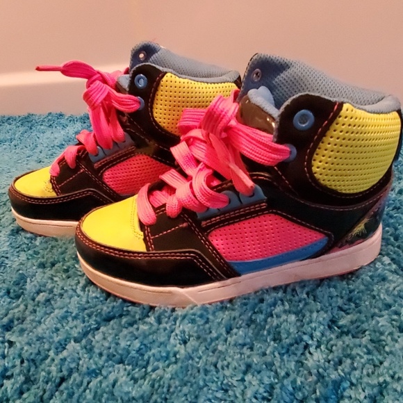 colorful high top sneakers